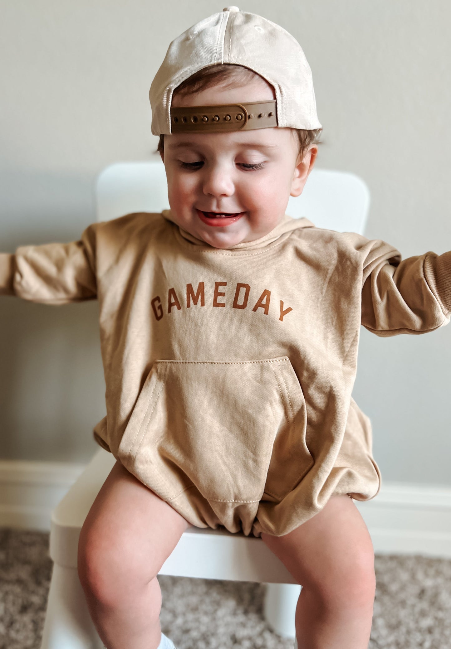 Gameday Hooded Sweatshirt Romper