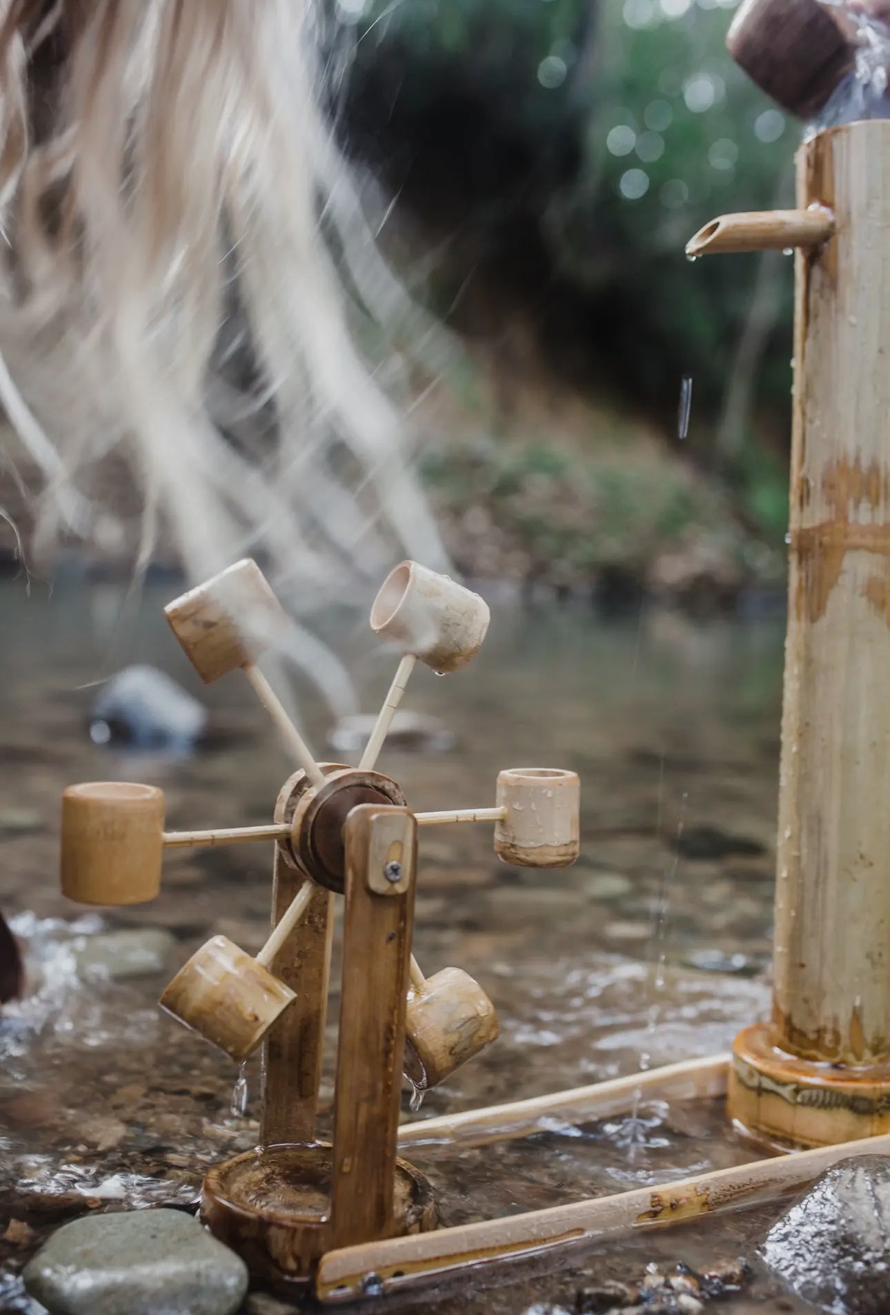 Bamboo Flow & Play Water Mill