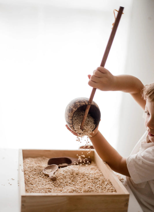 Hand-carved Mini Coconut Shell Scoop