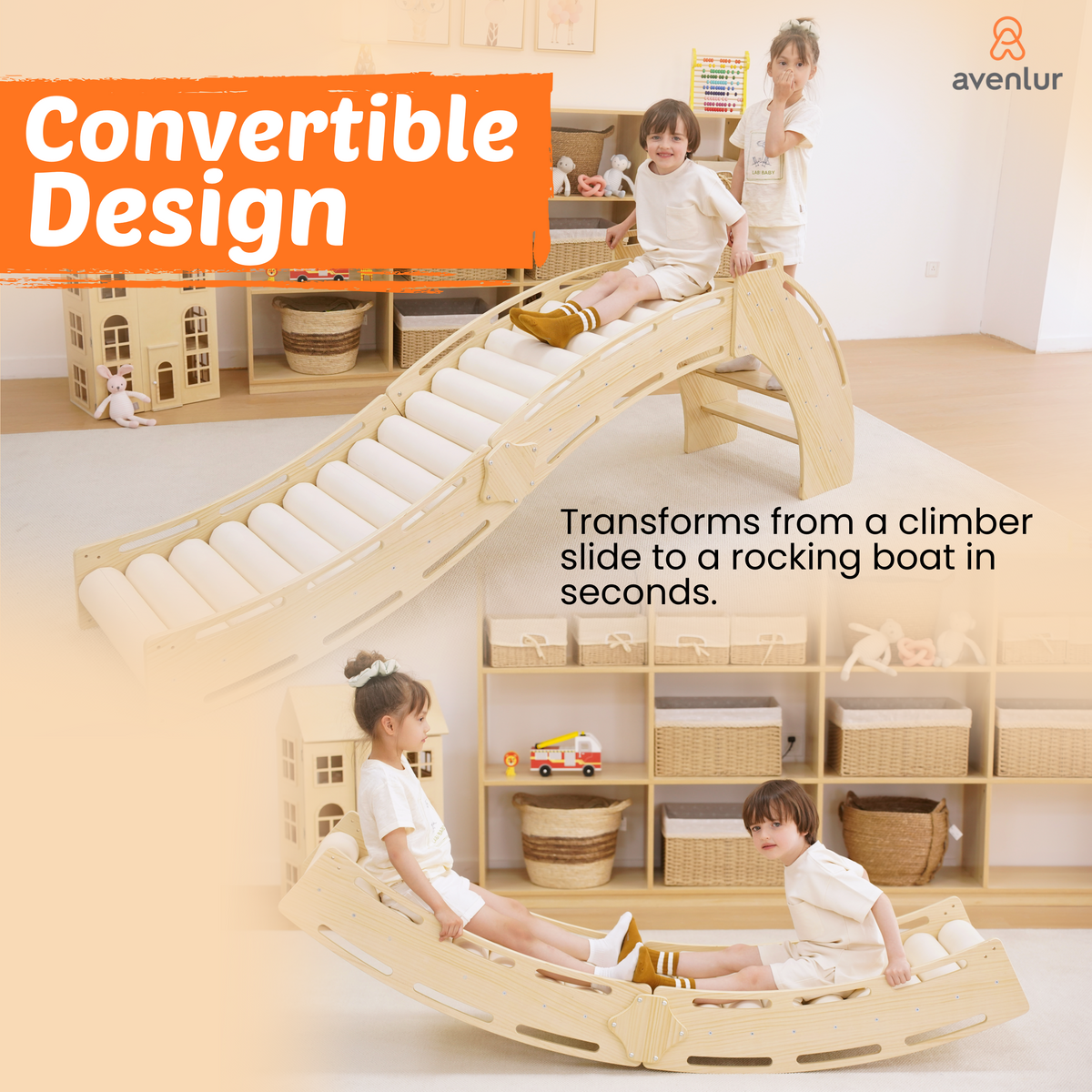 Sensory Roller Slide & Rocker Combo