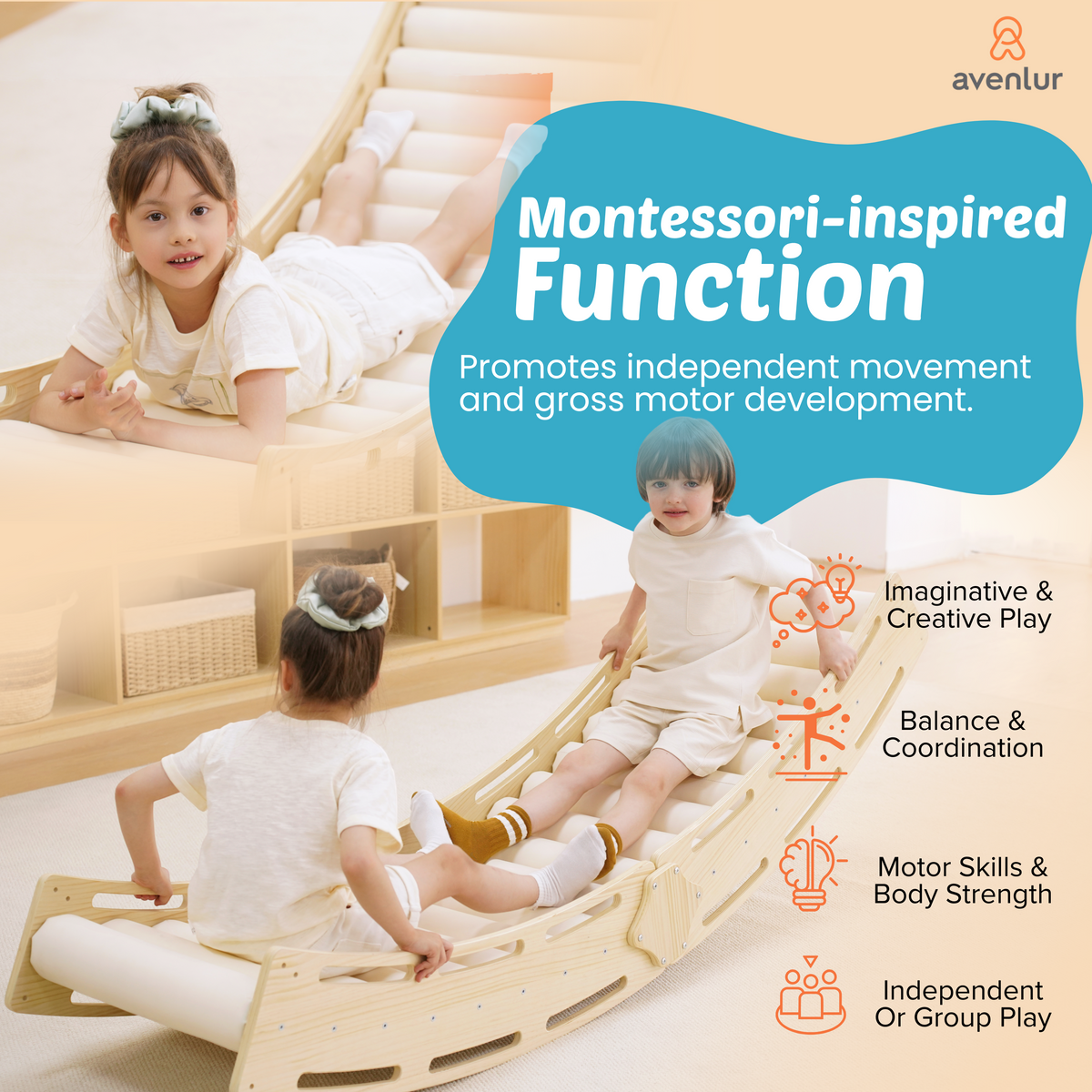 Sensory Roller Slide & Rocker Combo