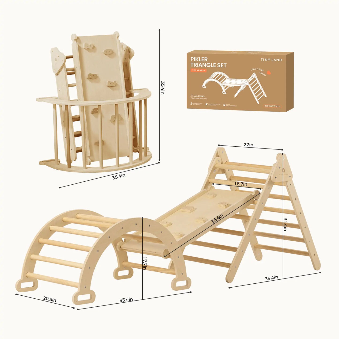 7-in-1 Montessori Climbing Set with Play Pad