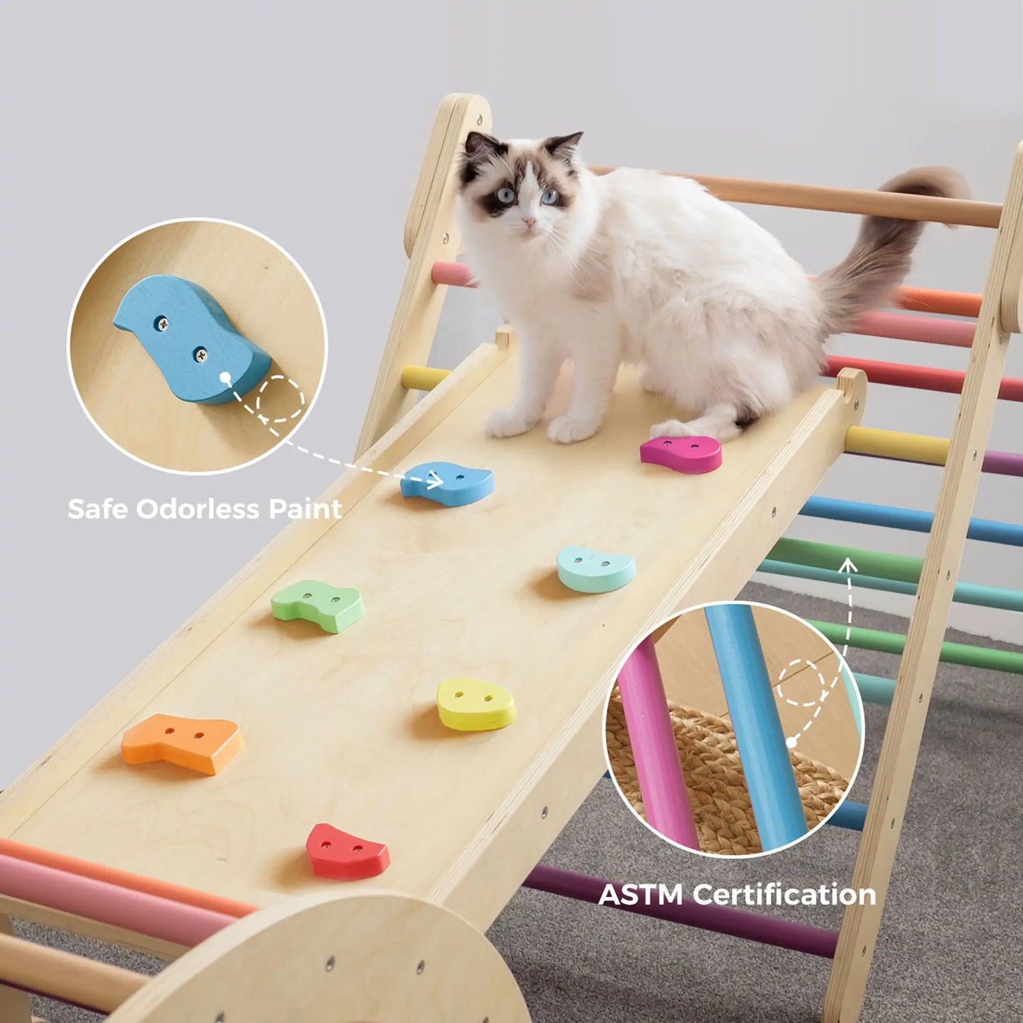 7-in-1 Rainbow Climbing Set