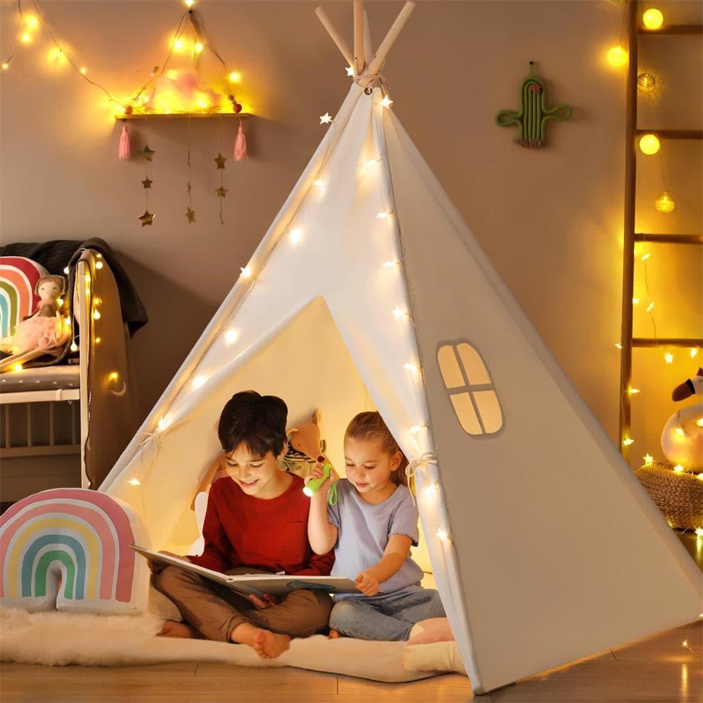 Teepee Tent for Kids with Mat – Indoor Play Tent with Floor Mat