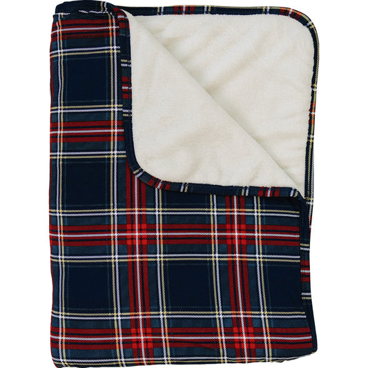 Christmas Plaid Bamboo Fleece Quilt