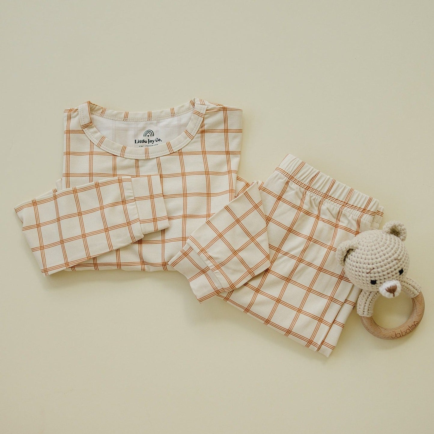 Pumpkin Plaid 2pc Bamboo Pajamas
