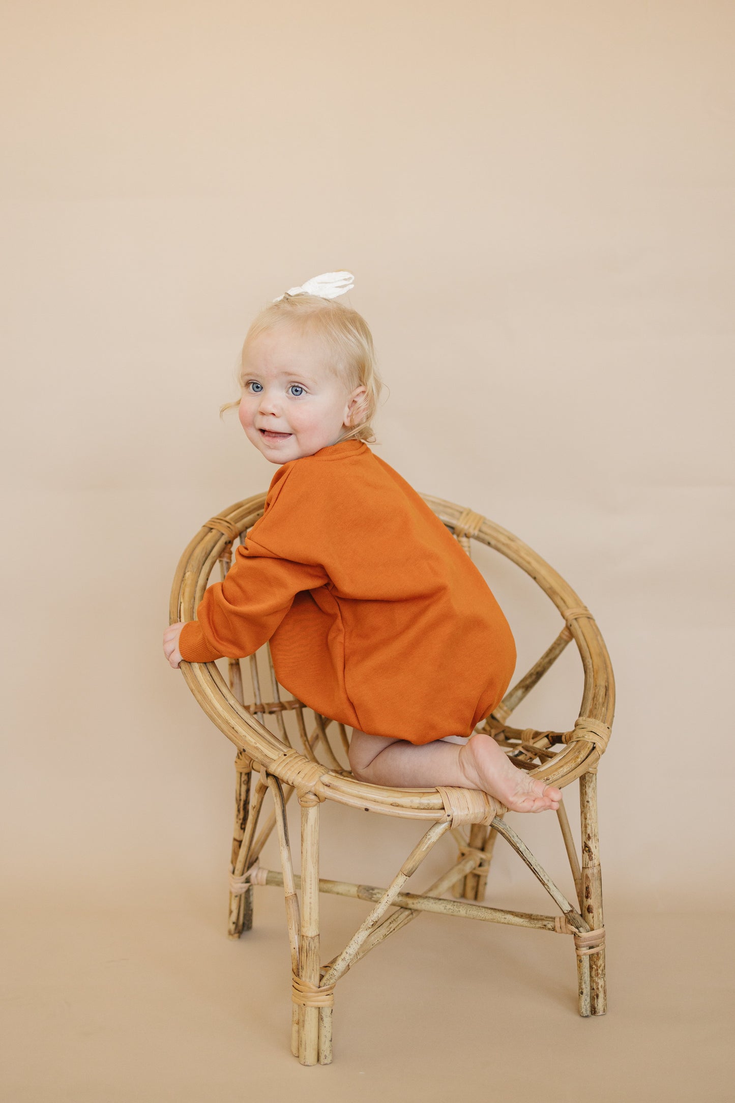 Checkered Ghost Sweatshirt Romper