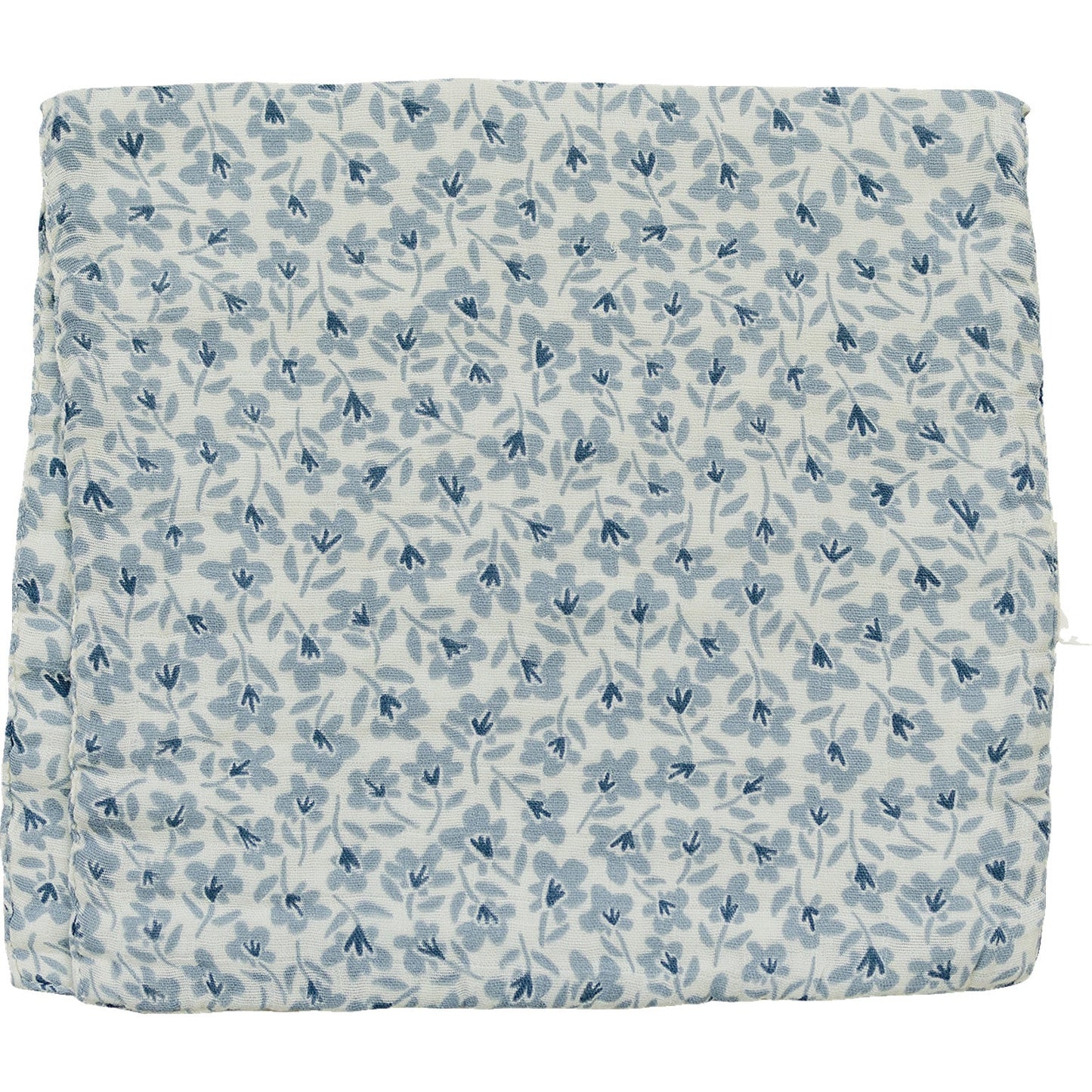 Blue Blossom Muslin Burp Cloth