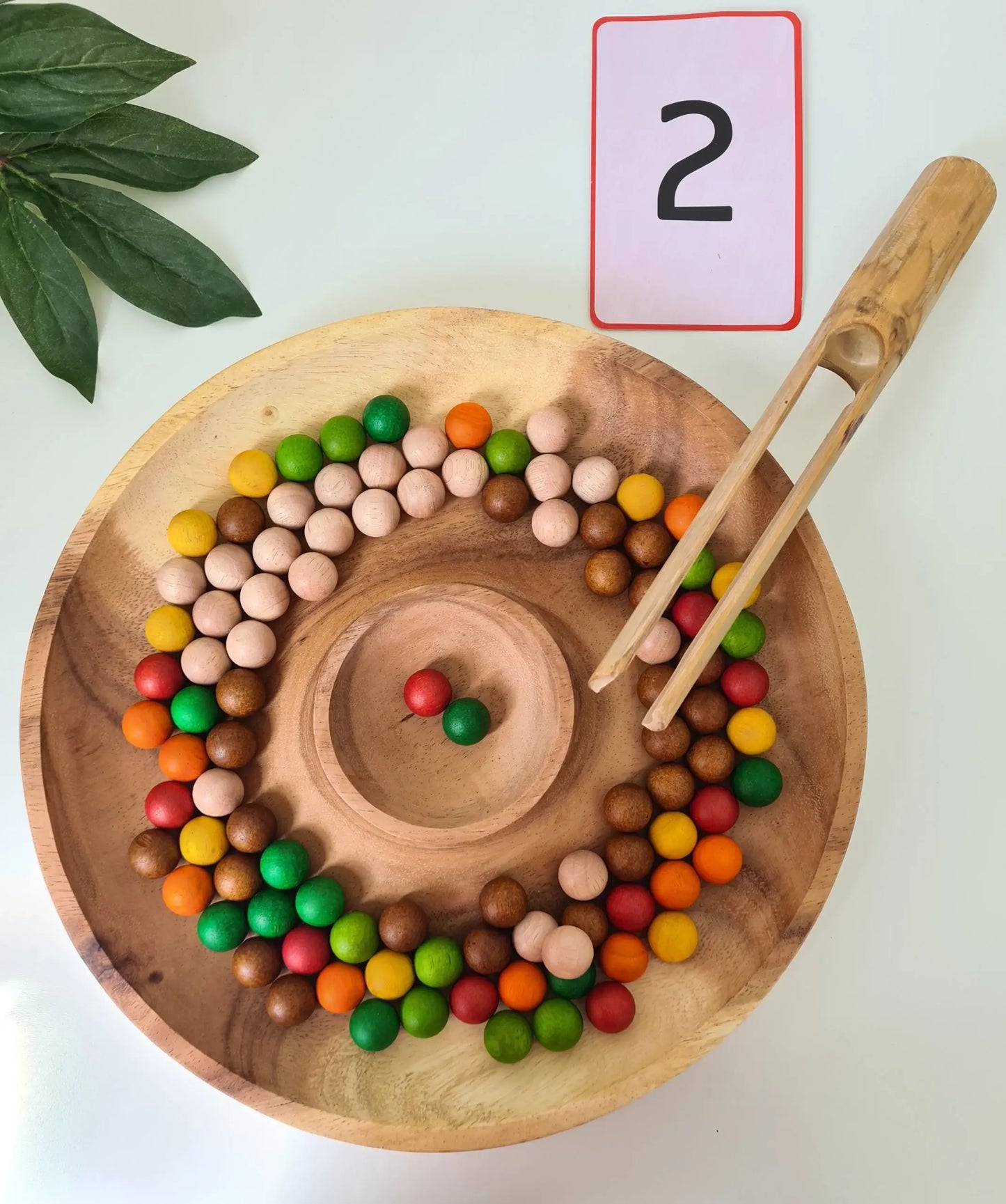 Round Wooden Activity & Snack Tray
