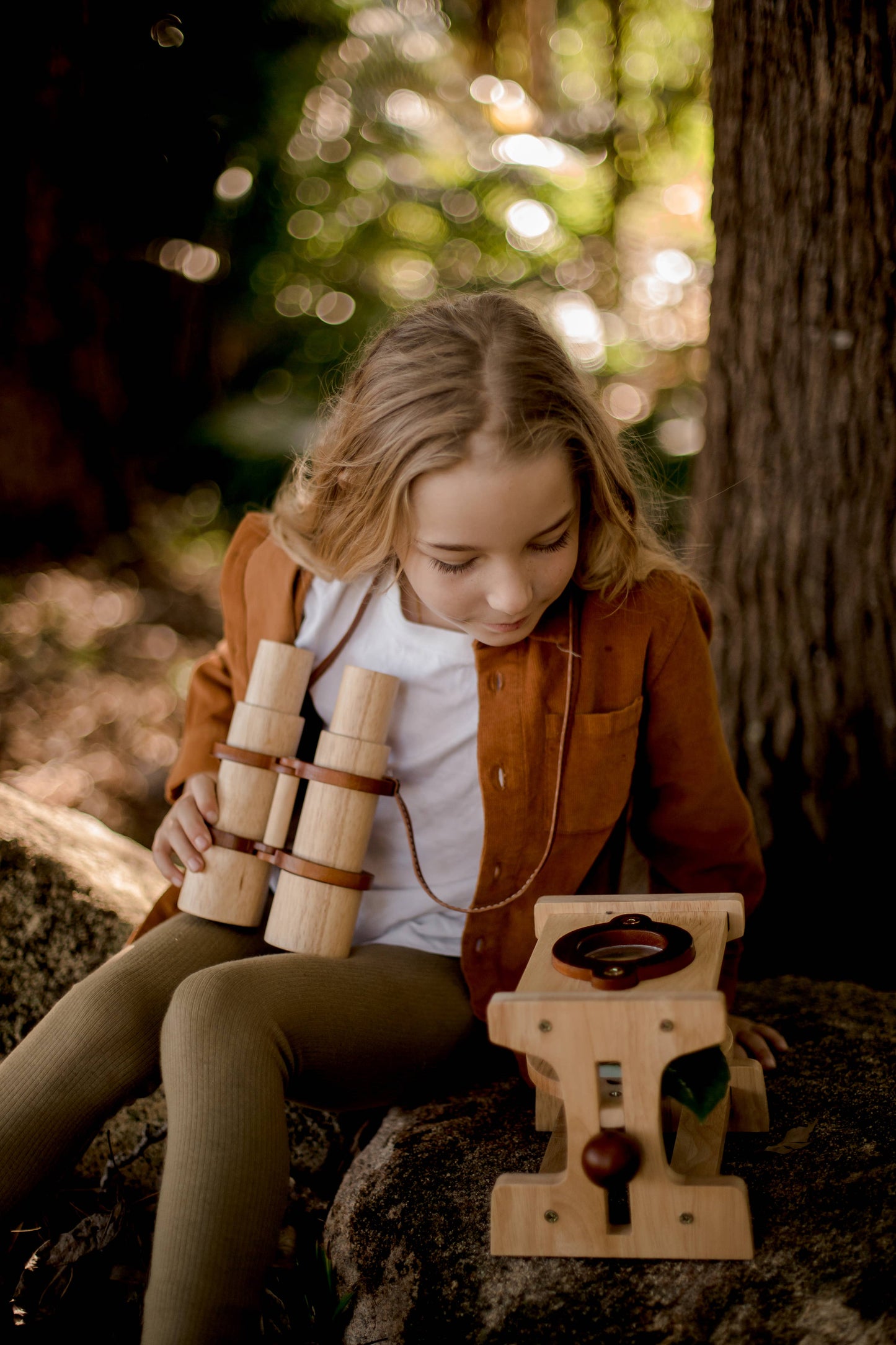 Wooden Microscope- Nature Explorer Tool