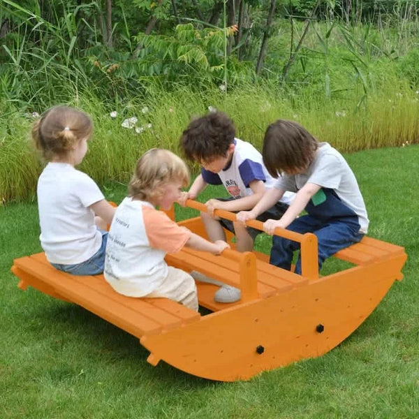 Banyan Jumbo Wooden Rocker & Climber Playset | Outdoor Gross Motor Toy ...