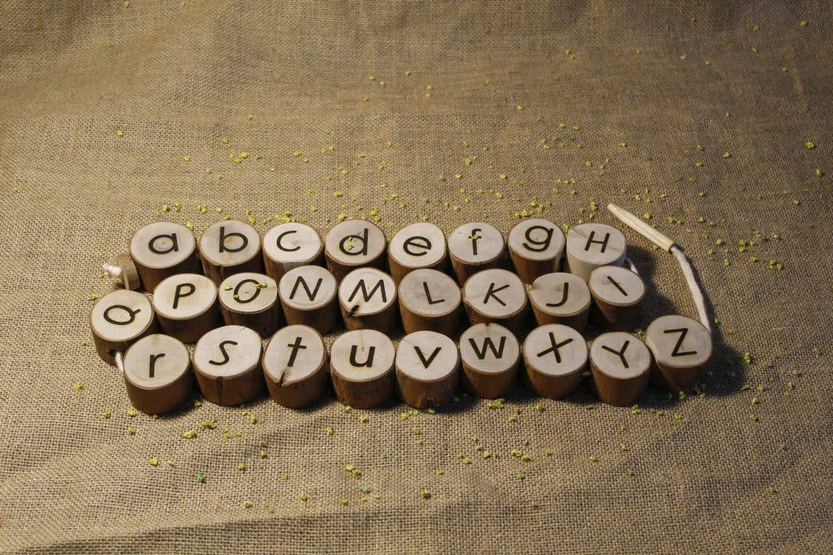 Large Double Sided Alphabet Letters Threading Set