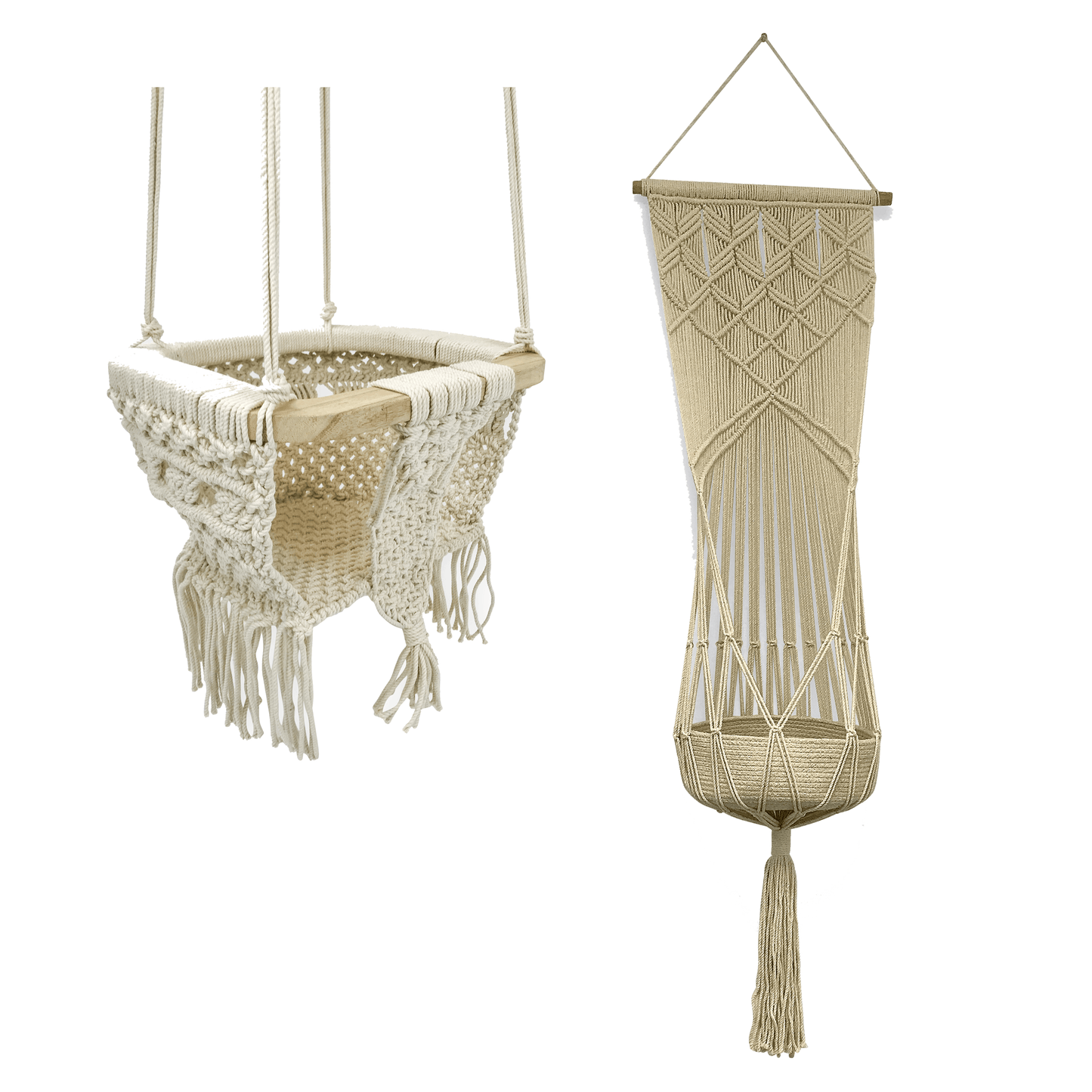 boho bundle - swing & toy basket