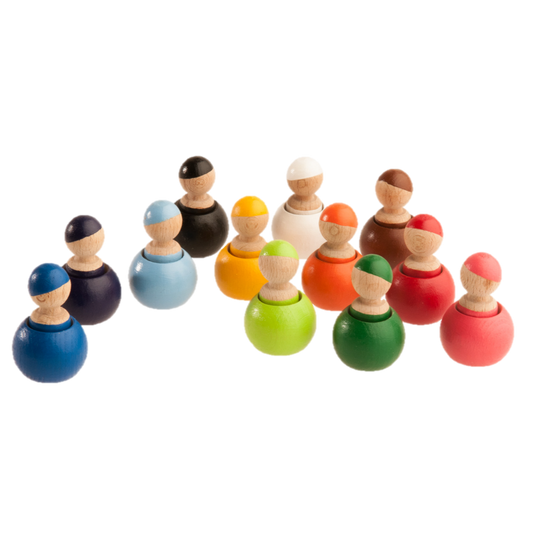 Wooden Peg Dolls - set of 12