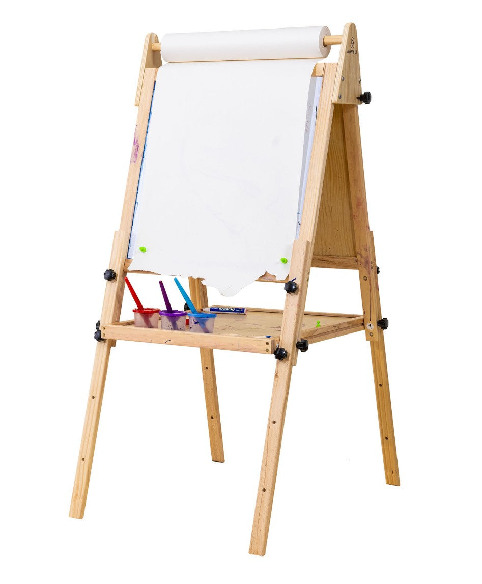 Foldable Kids Easel – 3 Adjustable Heights, Art Station for Drawing & Painting