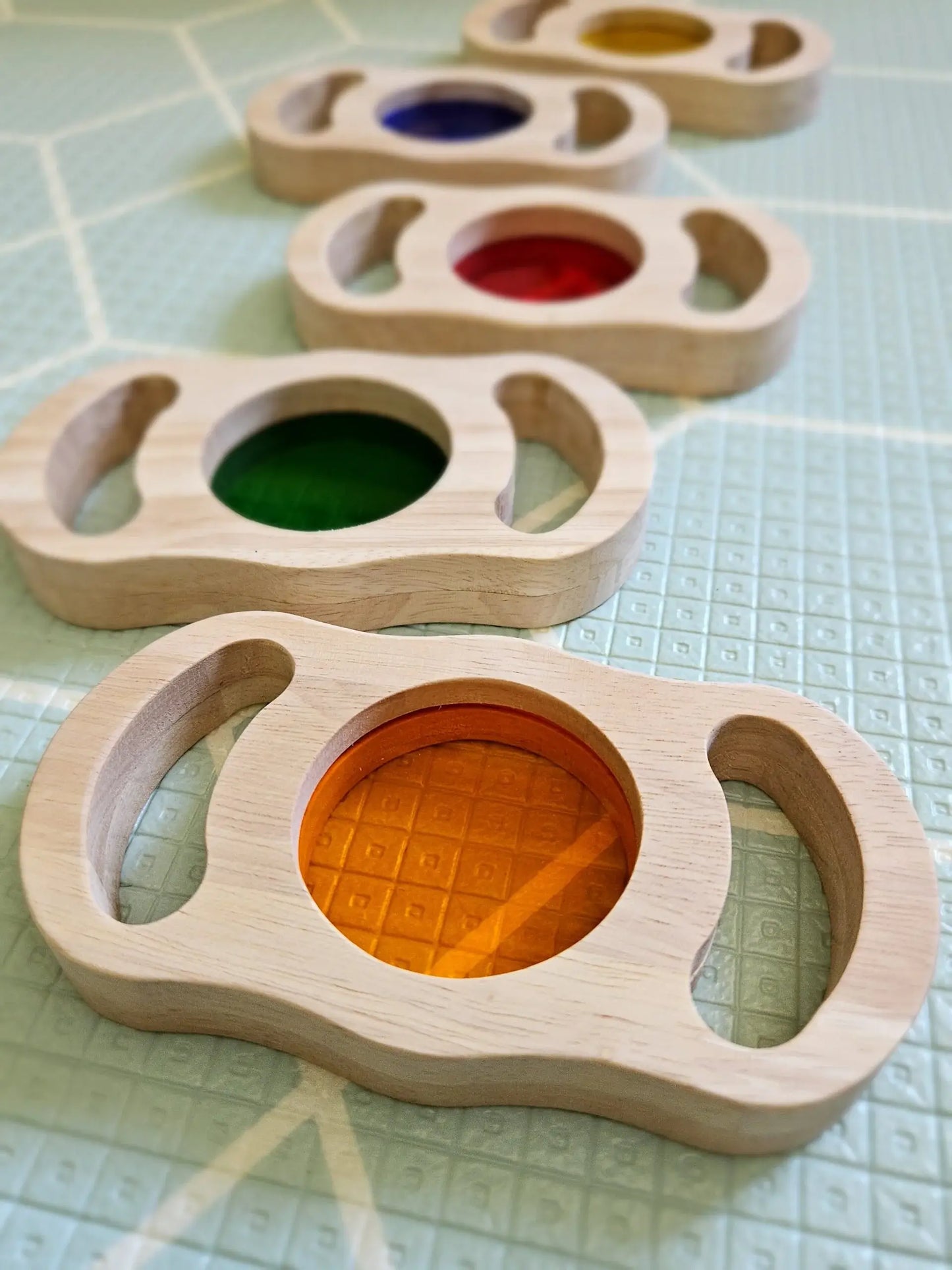 See-Through Color Blocks – Set of 5 with Handles