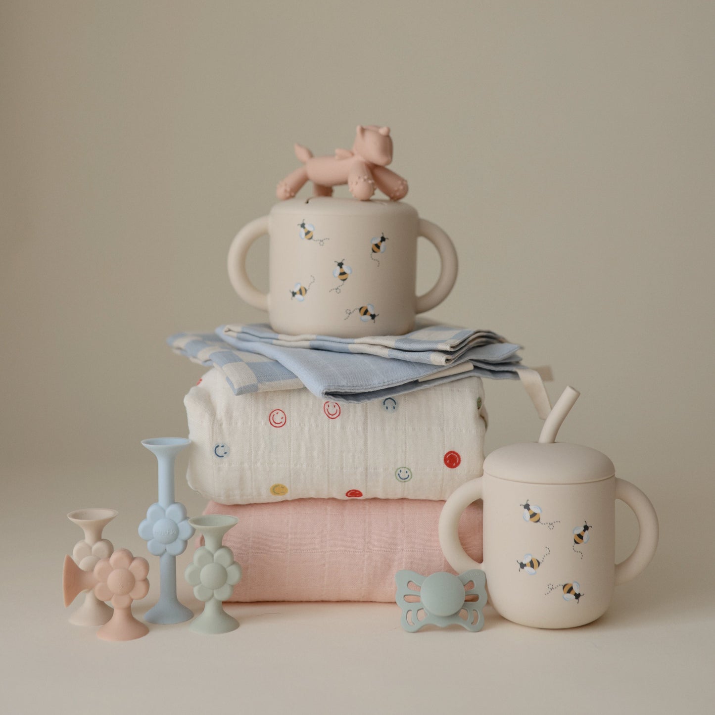 Silicone Training Cup + Straw