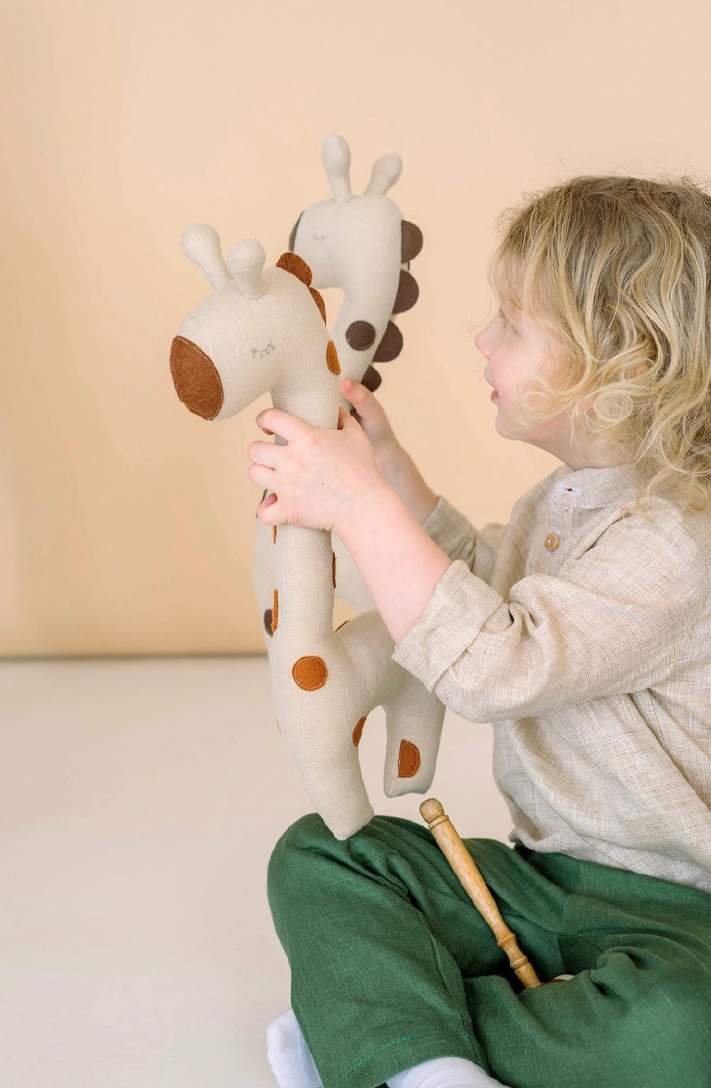 Handmade Stuffed Giraffe Toy