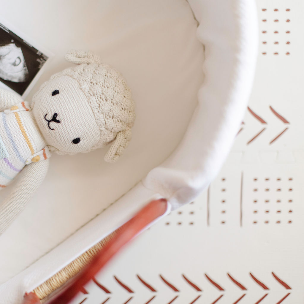 African Moses Basket - Cream Handle