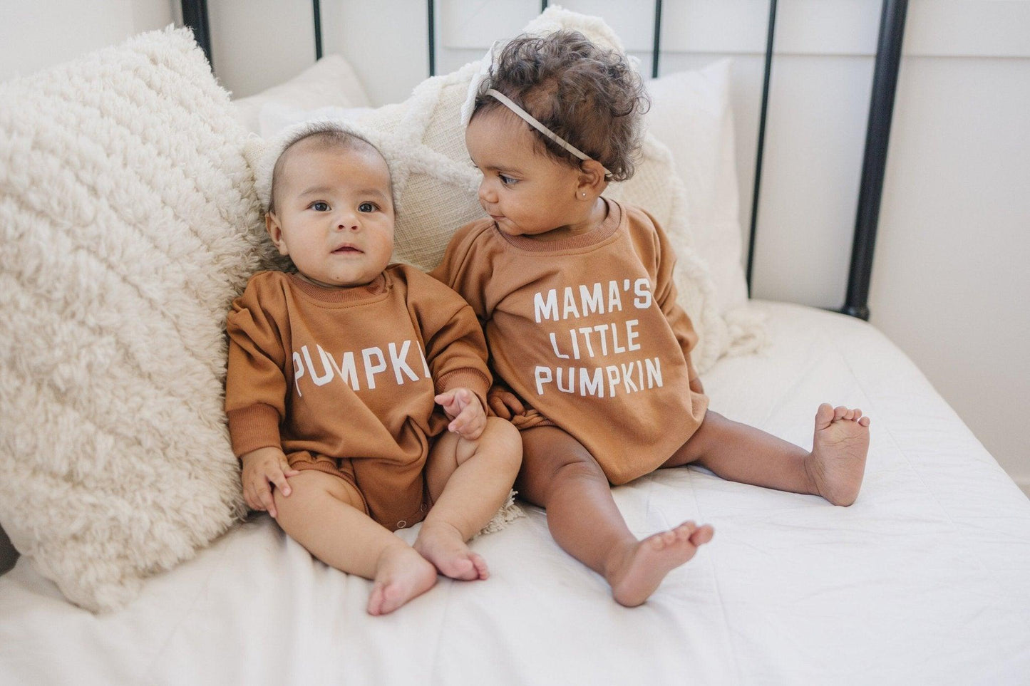 Mama's Little Pumpkin Sweatshirt Romper