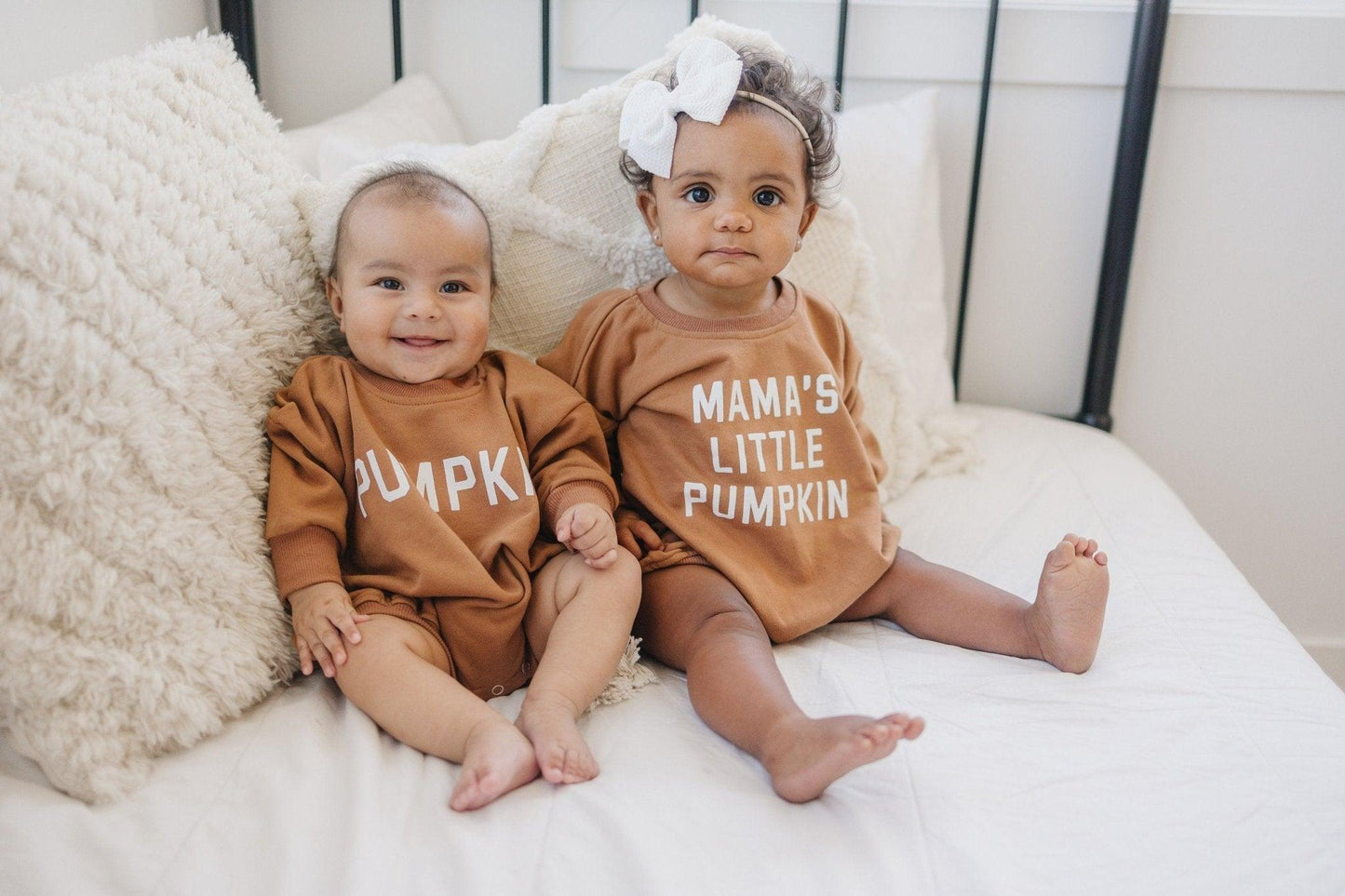 Pumpkin Sweatshirt Romper