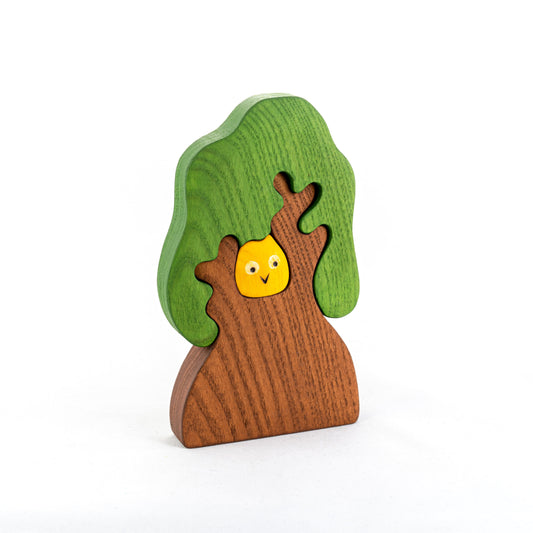 Wooden Tree with Owl Puzzle