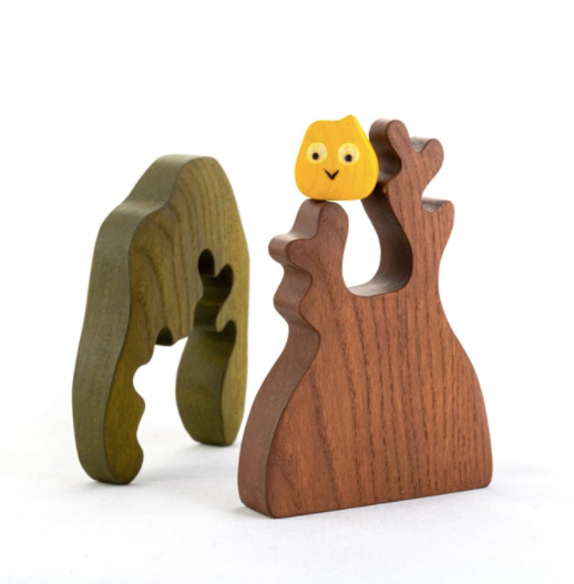 Waldorf Wooden Autumn Tree with Owl